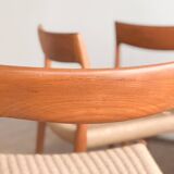 Chaises danoises en teck Mid-Century par Niels O. Møller # 77, set de 4