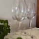 1980s Crystal Wine Glasses Wavy/Zigzag Stem