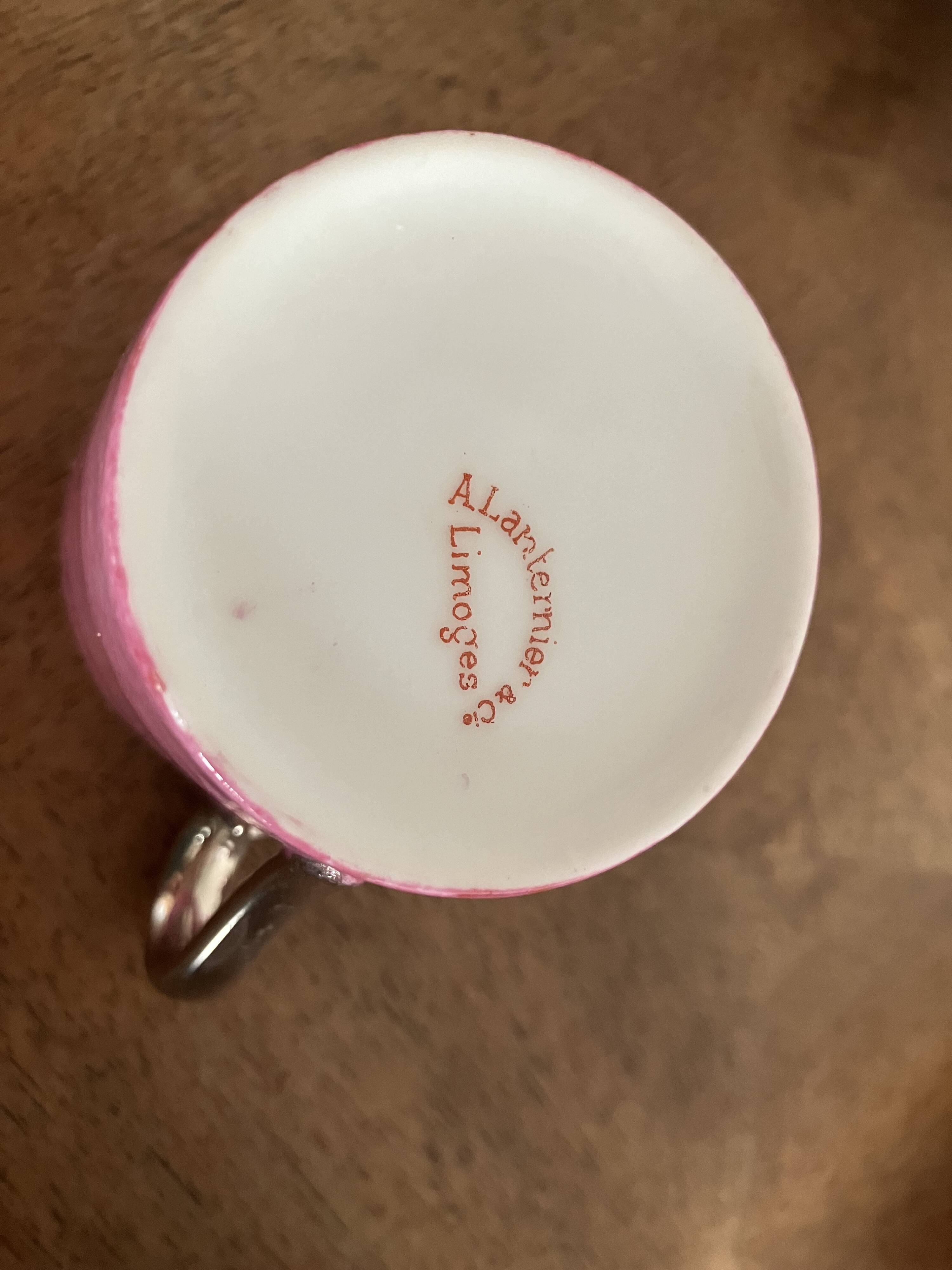 A. Lanternier porcelain cups