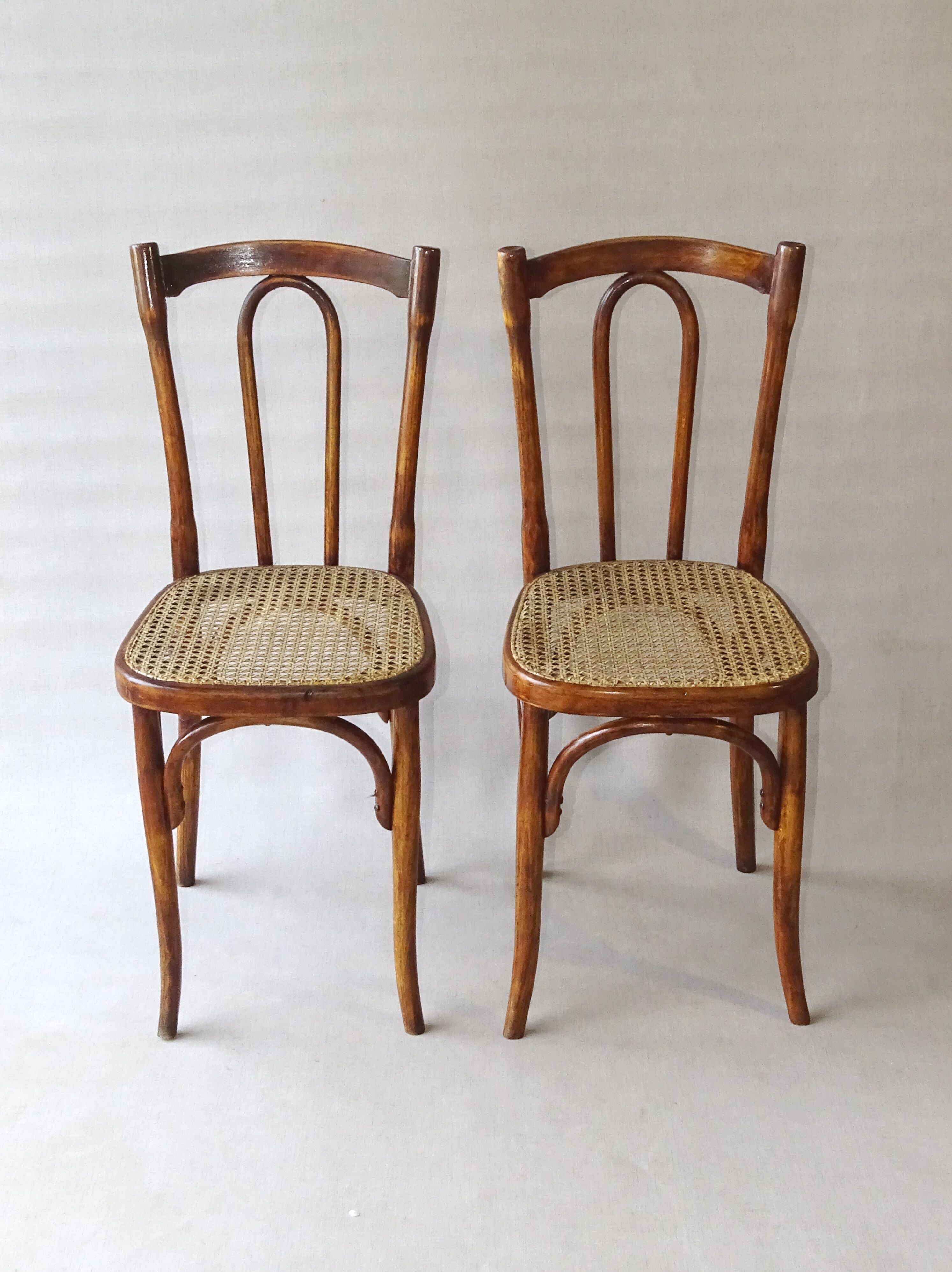 Set of 2 chairs bistrot type 56 circa 1925