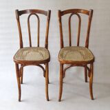Set of 2 chairs bistrot type 56 circa 1925