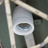 Industrial metal pendant bunker light