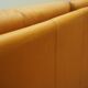 Orange leather sofa, Danish design, 1970s, production: Denmark