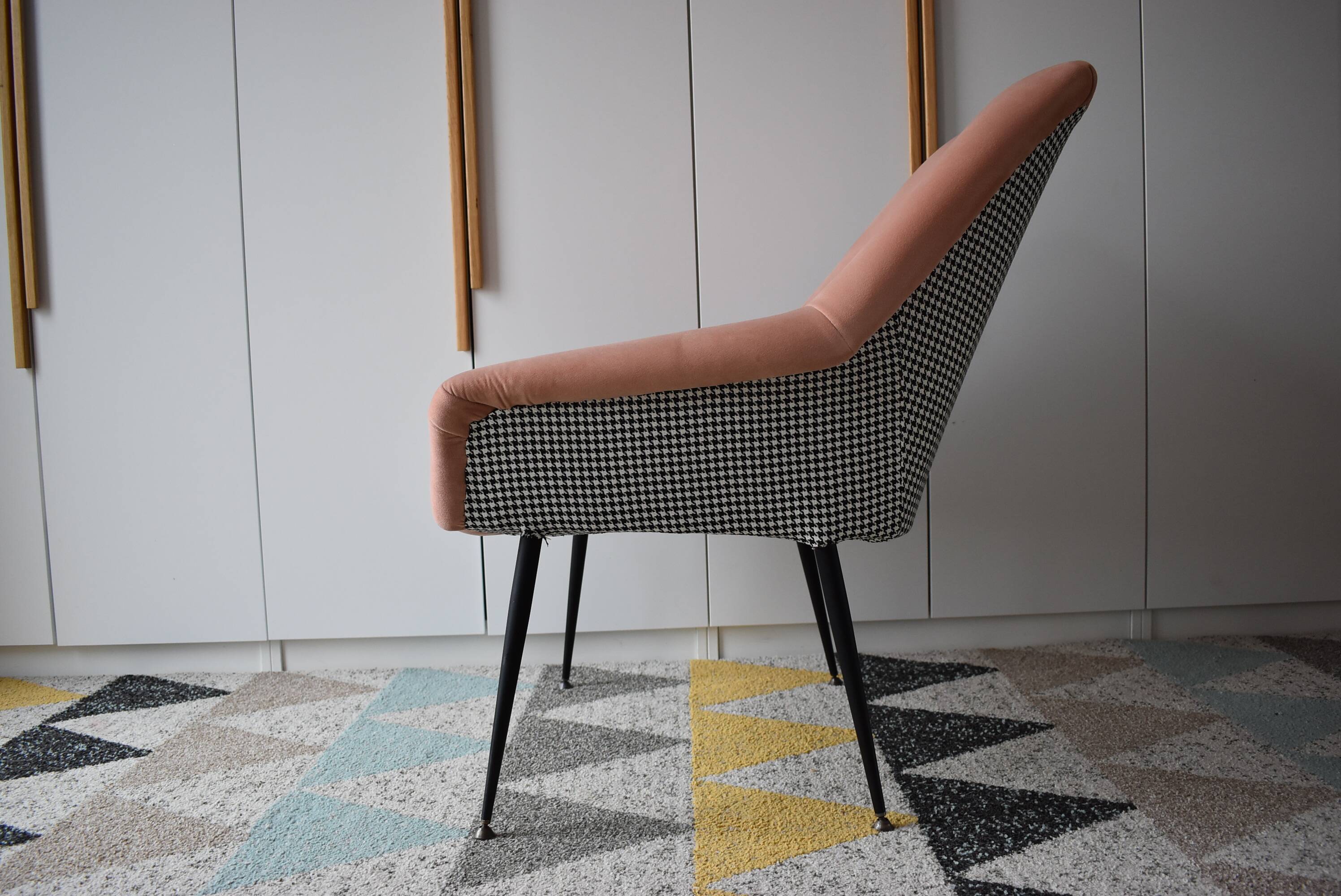 Vintage armchair Shell, 1960s,Deutsche Democratische Republic,restored