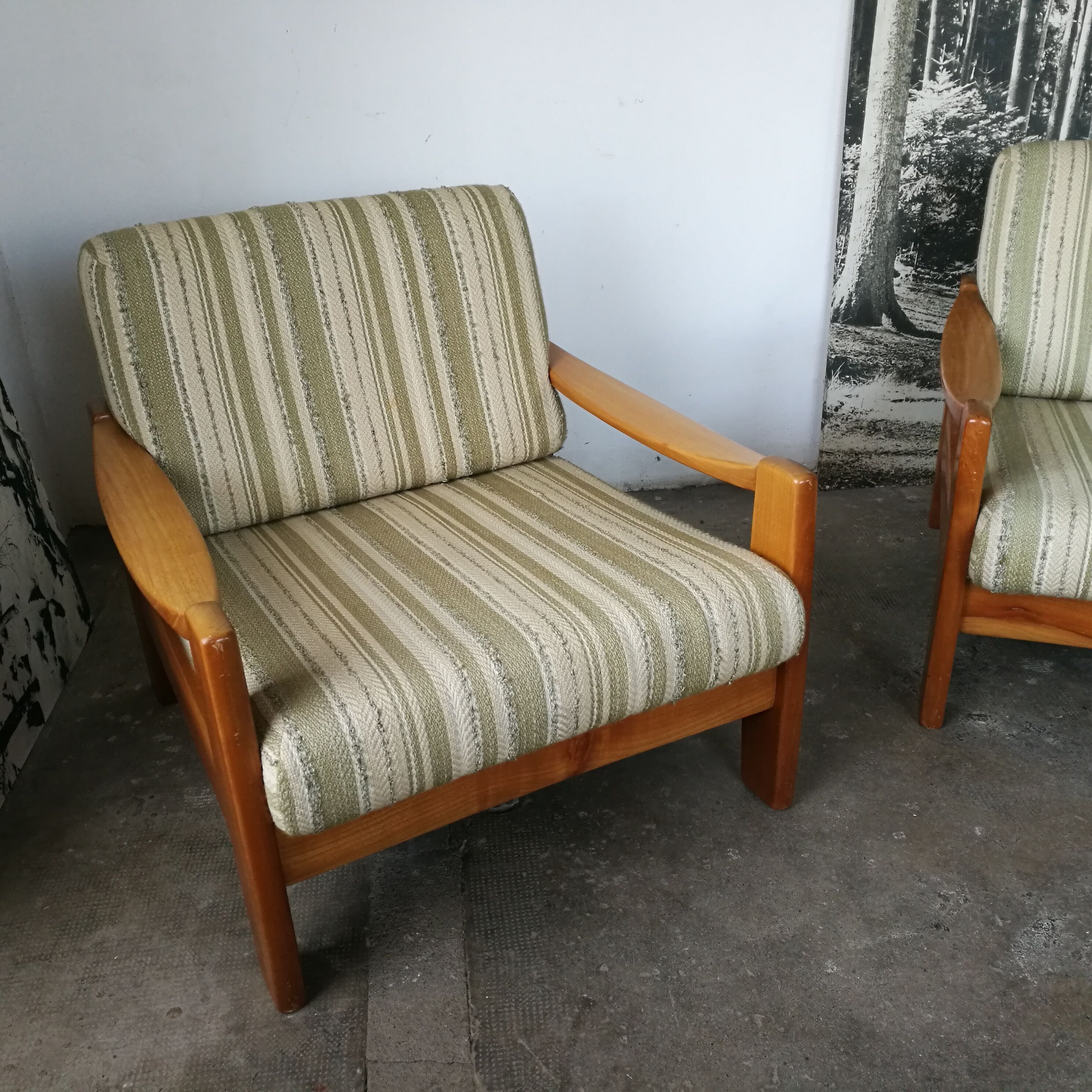 Pair of Scandinavian armchairs