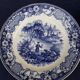 2 plates in opaque porcelain by Creil Sté Cricq Casaux and Co. gold medal 1834