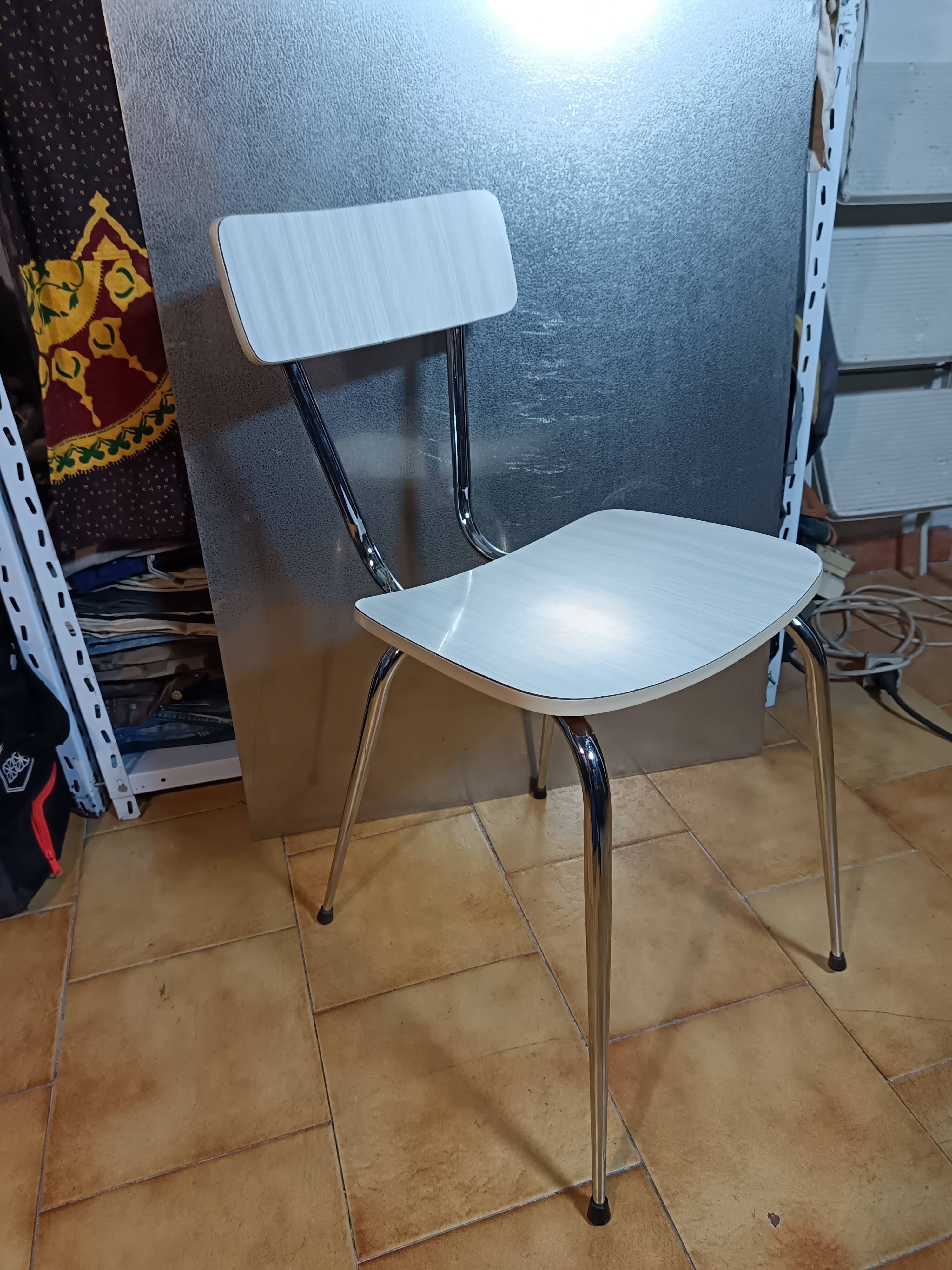 Chrome and Formica chair 50/60.