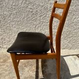 Set of 4 Scandinavian style teak chairs