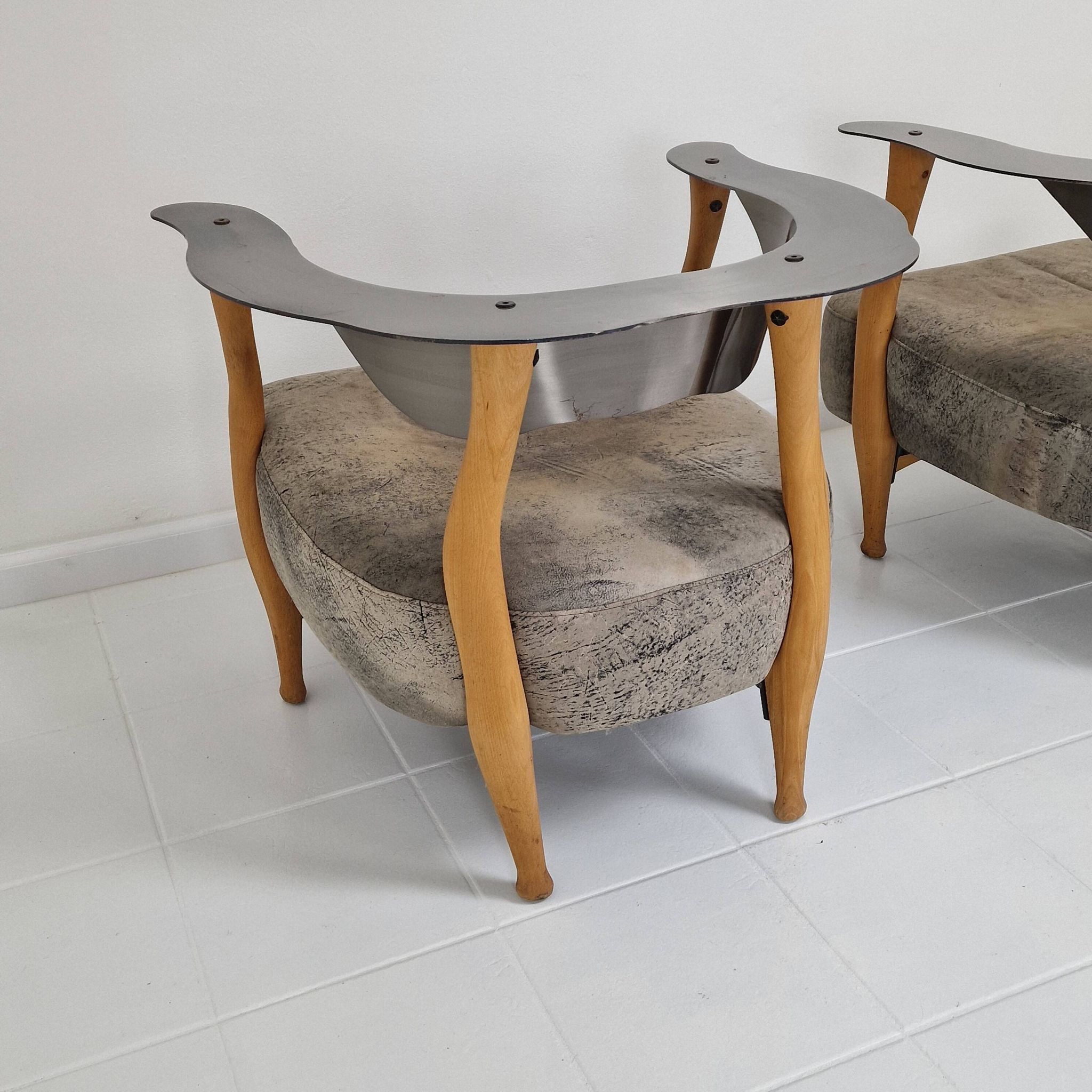 Set of 2 'Fantasy Island' Lounge Chairs by Kurt Bayer, 1980's