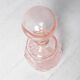 Vintage Small Pink Glass Decanter with Stopper: Mid-Century Empoli Italian