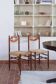 2 chaises rustiques vintage en bois tourné, années 70