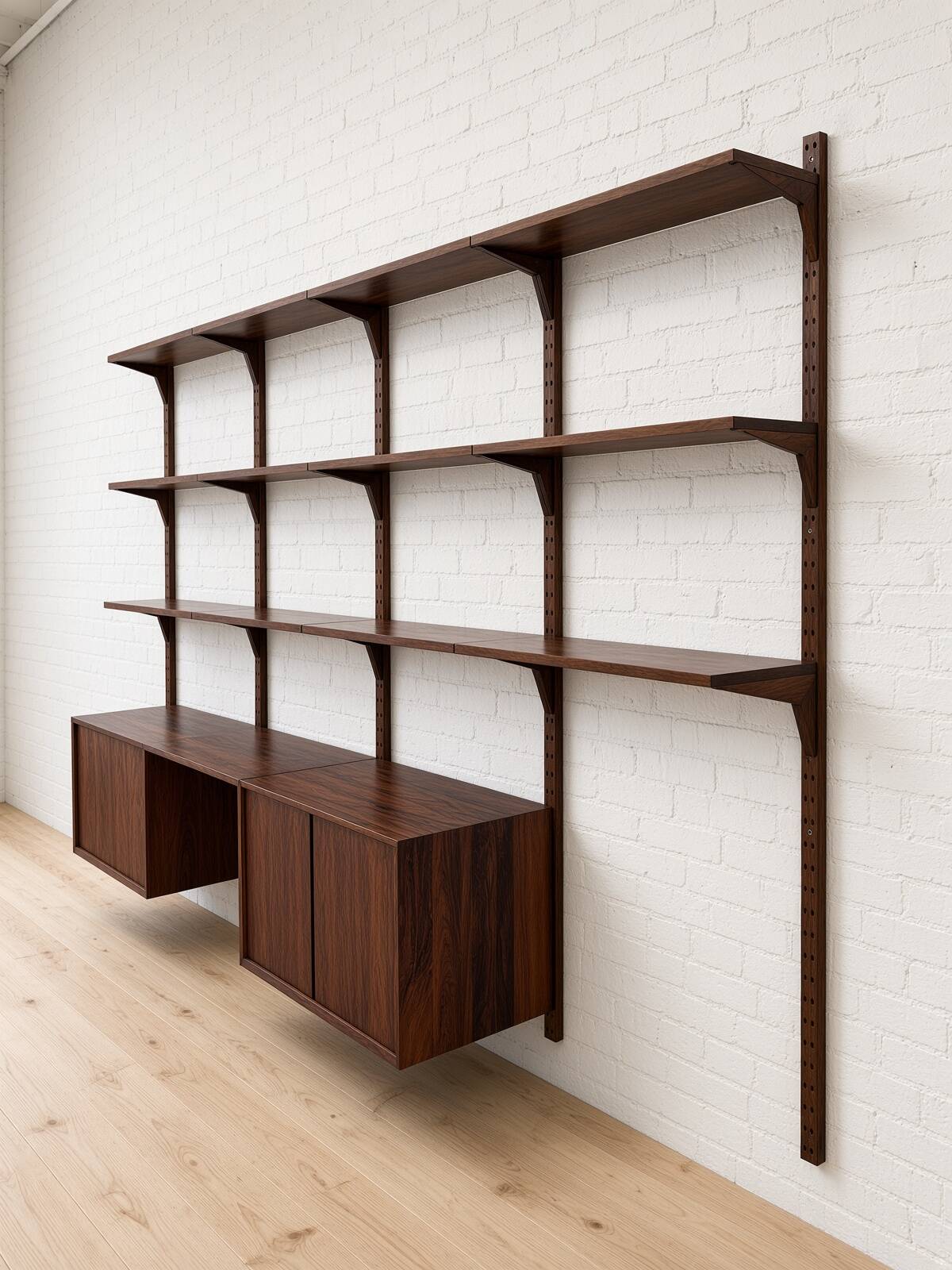 Rosewood Wall System by Poul Cadovius For Cado, 1960s.
