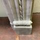 Louis XVI style fireplace in white Carrara marble, 19th century