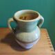 Glazed terracotta pot