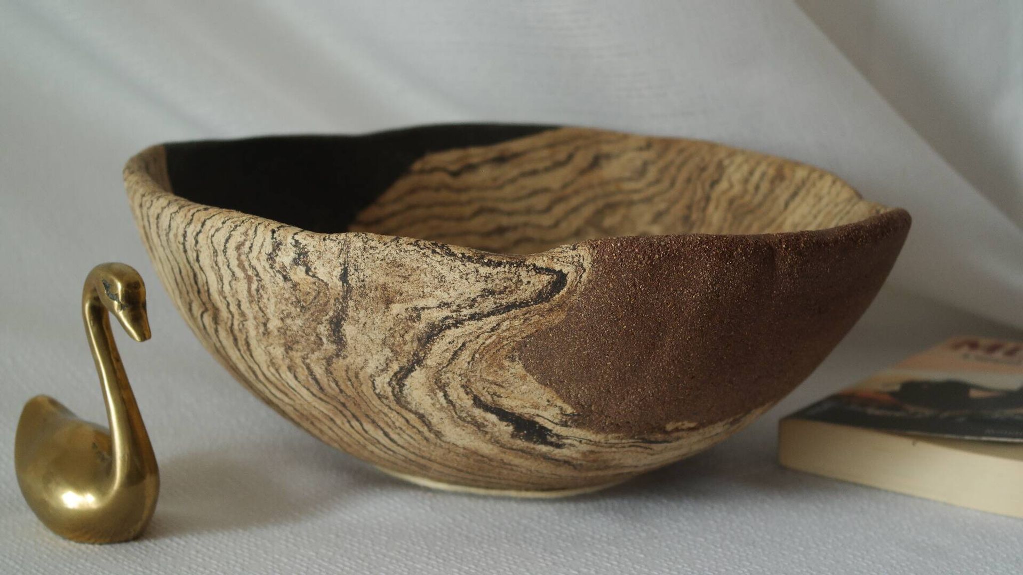 Vide poche coupe Céramique d'Art grès sable XXI