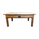 Coffee table in solid wood with a drawer