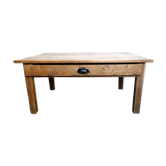 Table basse en bois massif avec un tiroir
