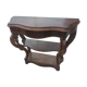 Late 19th century walnut console table