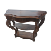 Late 19th century walnut console table