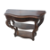 Late 19th century walnut console table