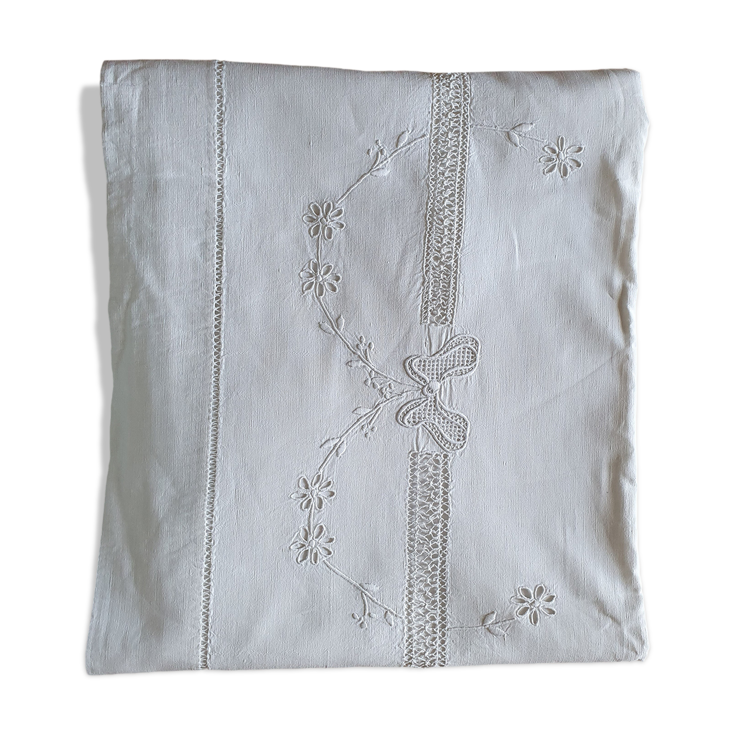 Ancient drapery embroidered with Venice days