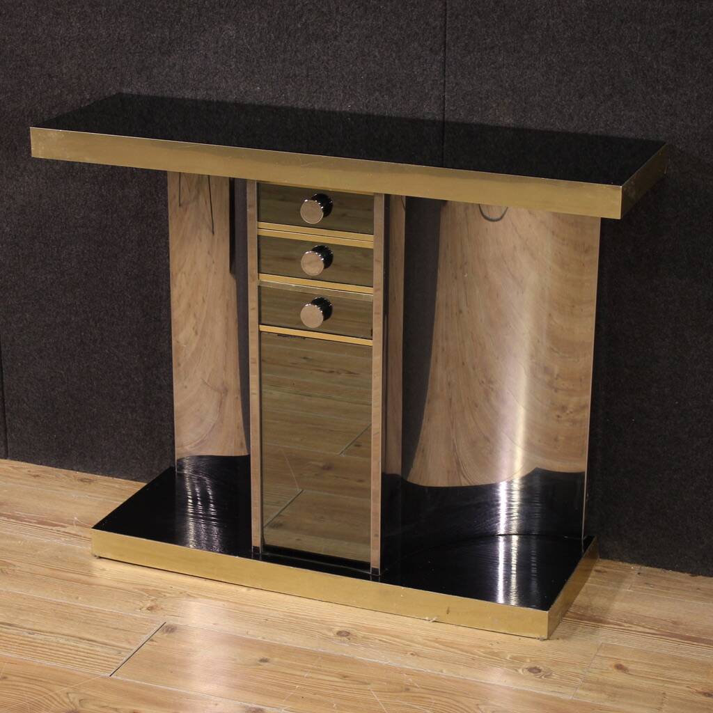 Console miroir design italien années 70