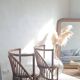 Pair of vintage rattan armchairs circa the 1960s.