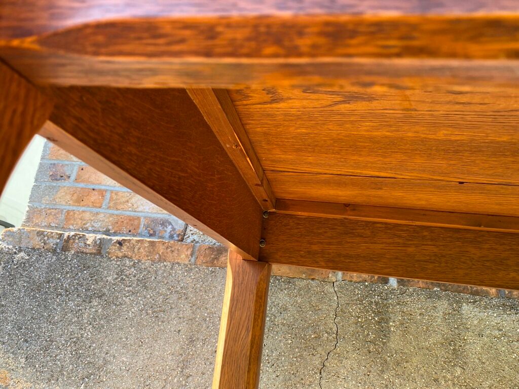 Dining farm table for 8 people in solid oak with 1 drawer 1950 200x85x79cm