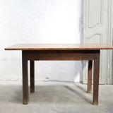 Vintage wooden farmhouse dining table