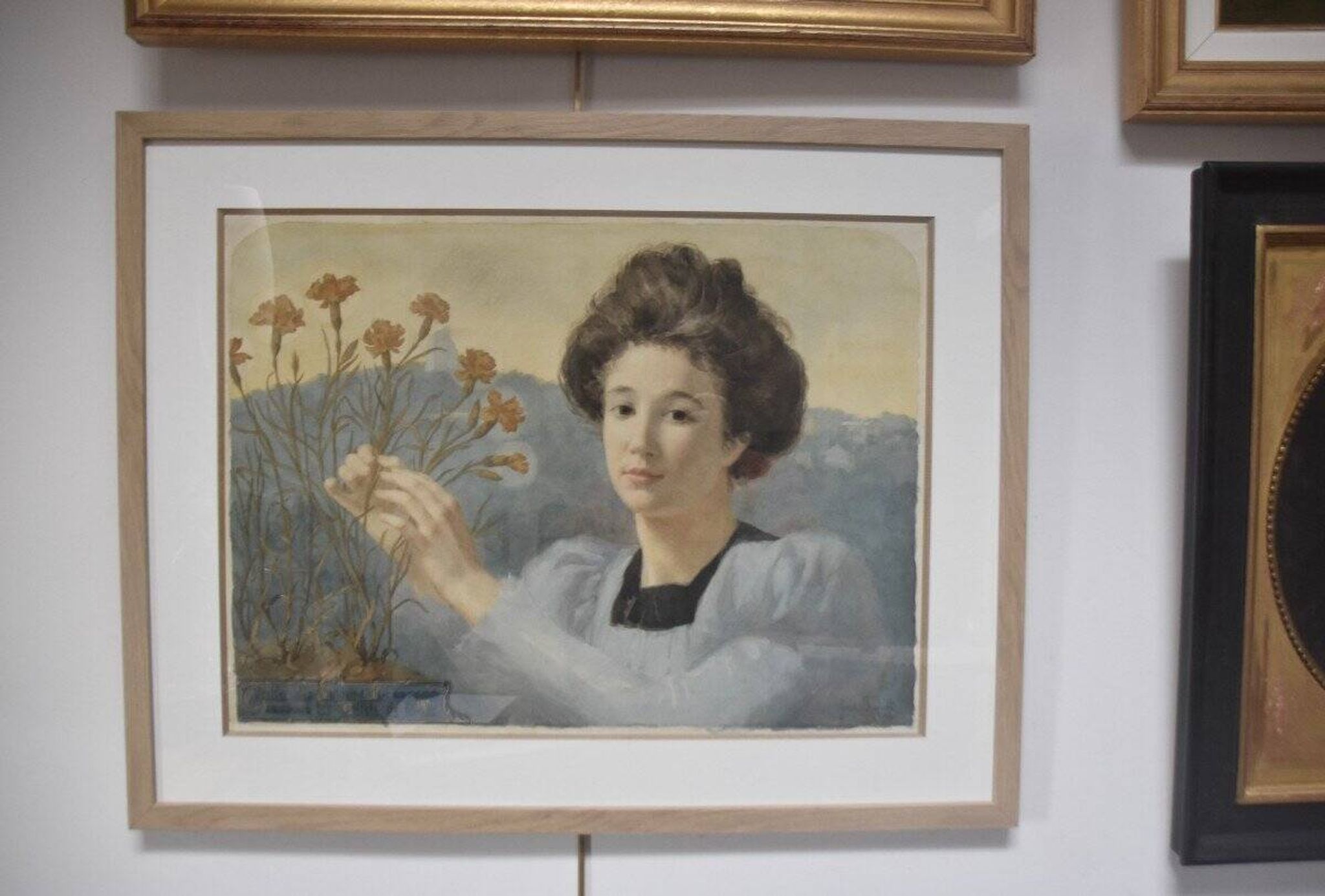 Gustave Riquet (1866-1938) The Carnations of Life, 1898 Watercolour Signed
