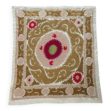 Vintage hand-embroidered tablecloth 135x155 cm
