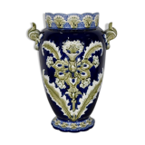 Earthenware vase, faience factory of fives lille - early twentieth century
