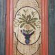 Painted Folk Art Bridal Cabinet