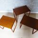 Small teak nesting tables