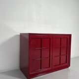 Mid-Century Modern Lacquered Red Sideboard, Italy