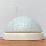 Suspension or wall lamp moon in glass from the vintage German space era by Peill & Putzler, 1970s.