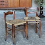 Pair of small Savoyard chairs