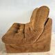 Vintage brown corduroy armchair from the 70s