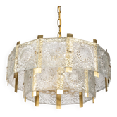Glass chandelier by Jaroslav Bejvl
