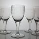 7 verres à vin décor à la grecque