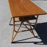 Rattan and vintage bamboo desk