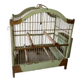 Small old cage in painted wood