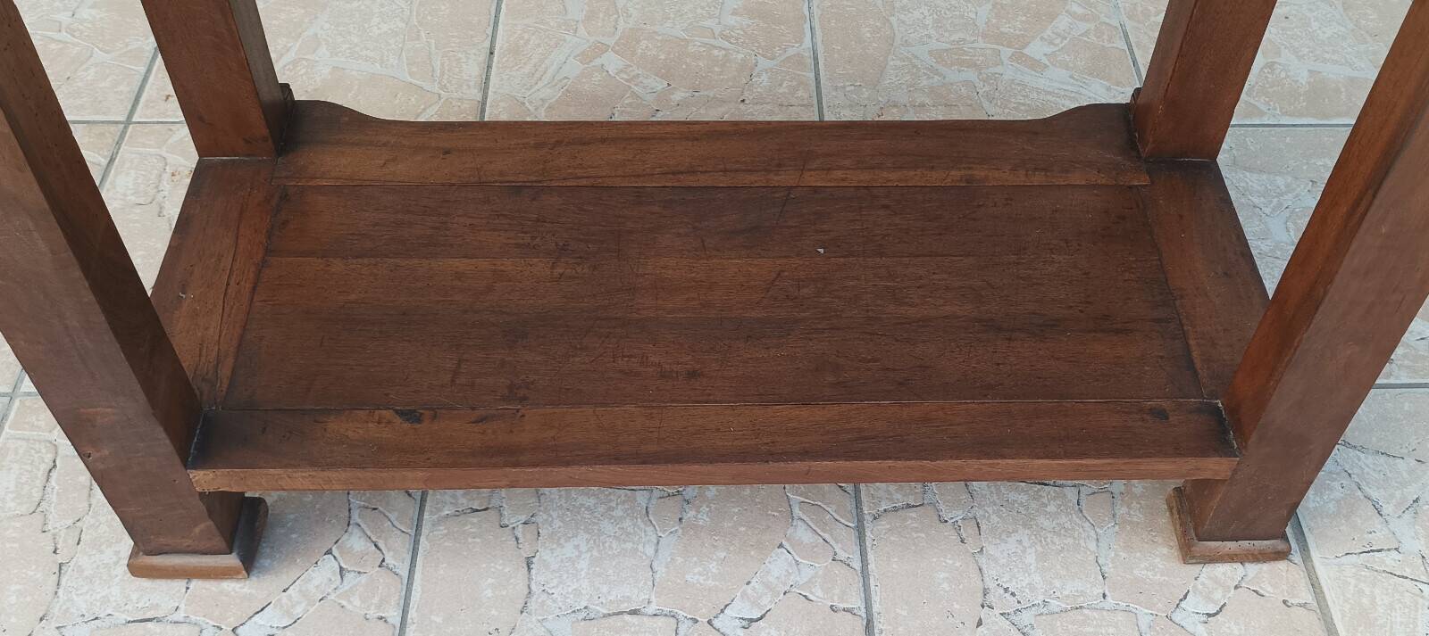 Walnut console restoration