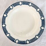 Semi-deep plates Terre de Fer Salin decor Saïda