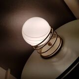 Lampe spirale dorée des années 1970