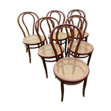 Suite of 6 bistro chairs Thonet