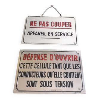 Plaques de sécurité industrielles - Tôle embouties