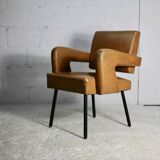 Armchair Jacques Adnet, style circa 1955
