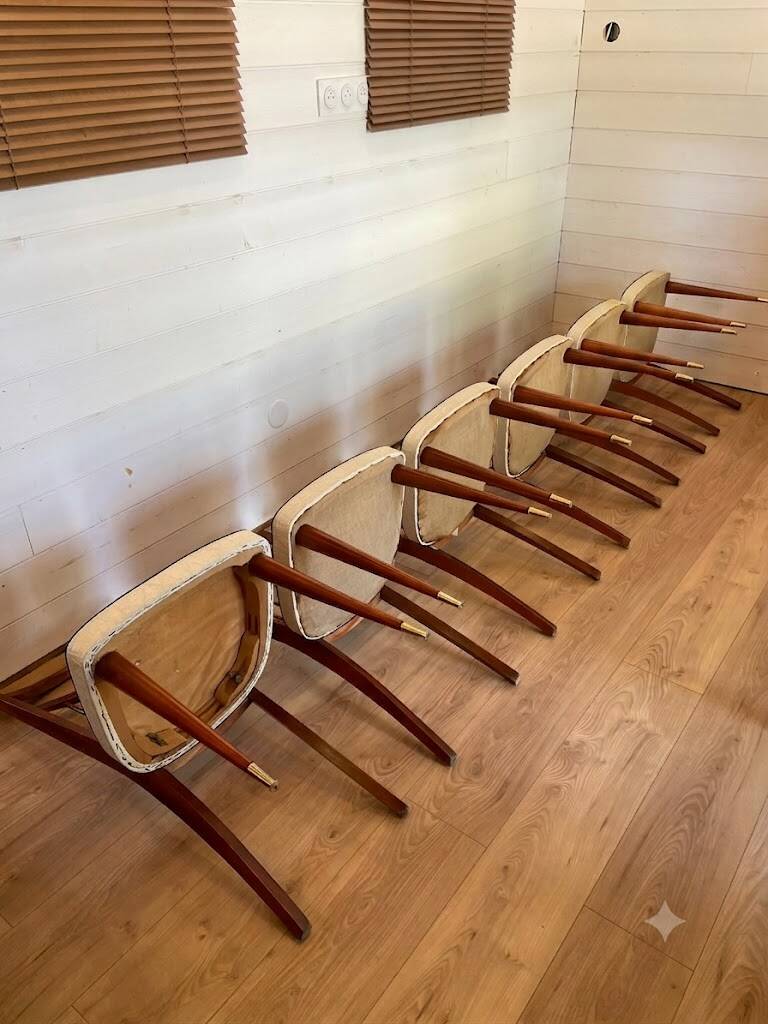 Set of 6 Vintage 1950s Chairs – Scandinavian / Mid Century Design