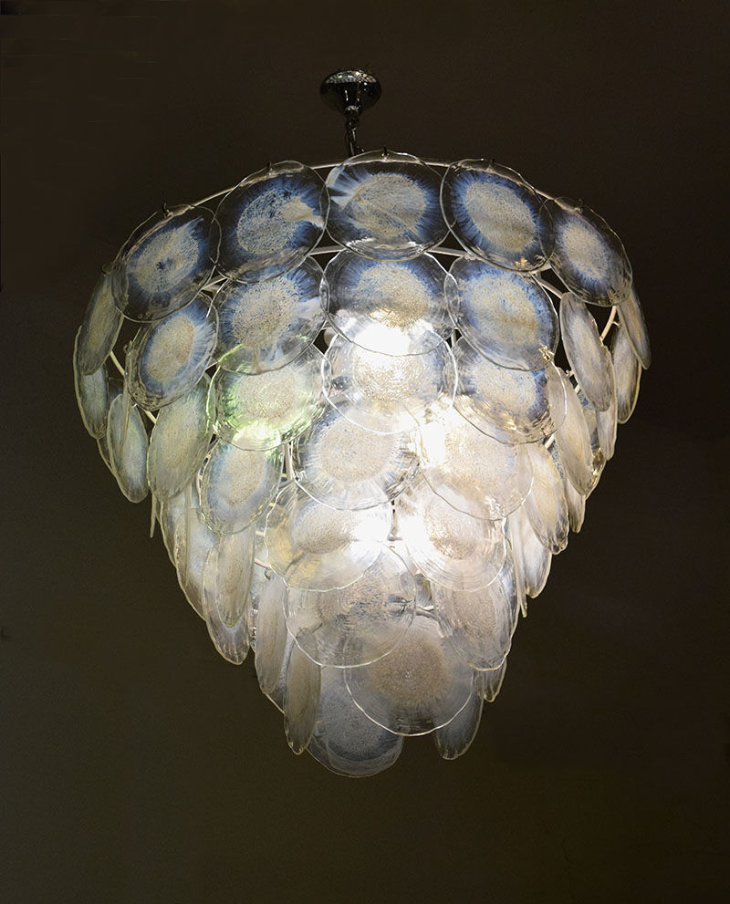 Glass chandelier